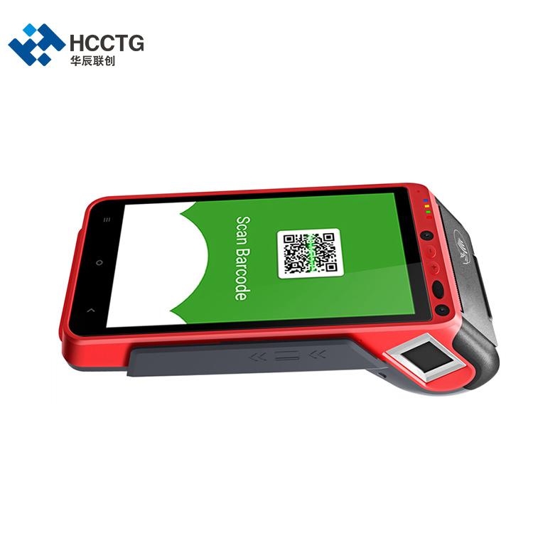 Terminal de punto de venta portátil HCC EMV Android 7,0 para pago con MasterCard HCC-Z100