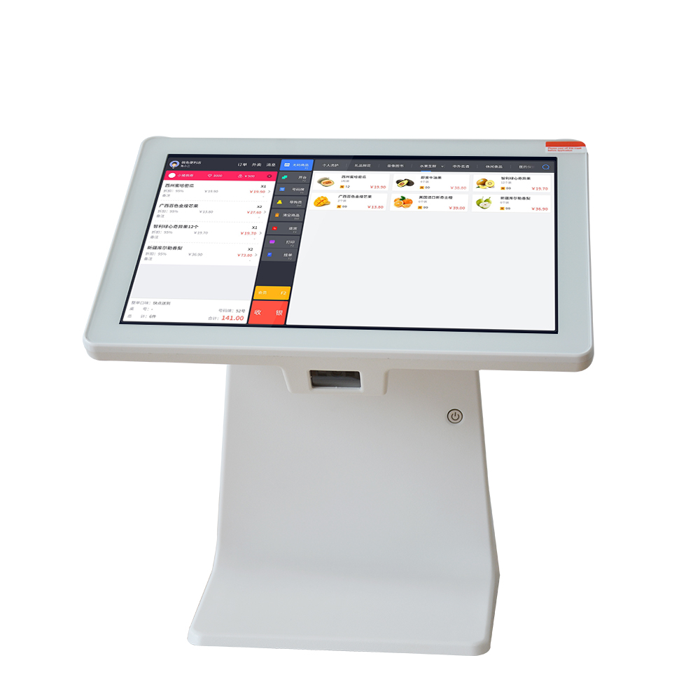 Escritorio WiFi Android 7,1 tableta caja registradora inteligente Terminal de pago electrónico compatible con minorista HCC-A1012-H