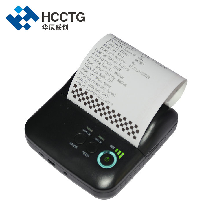 Impresora térmica de recibos Bluetooth USB portátil de 80 mm HCC-T9