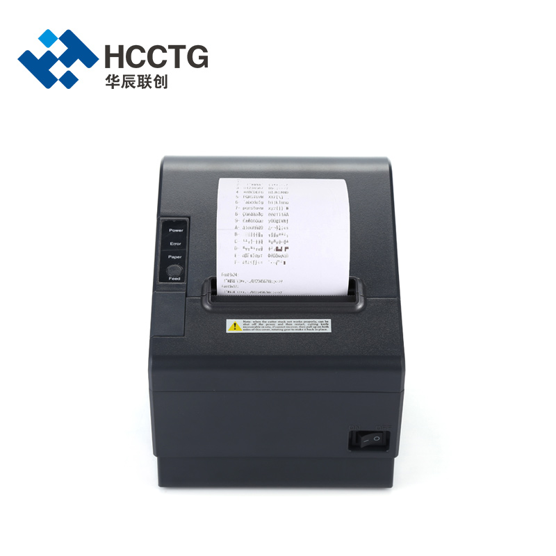 Impresora térmica de recibos WiFi + Bluetooth de 80 mm con cortador POS802