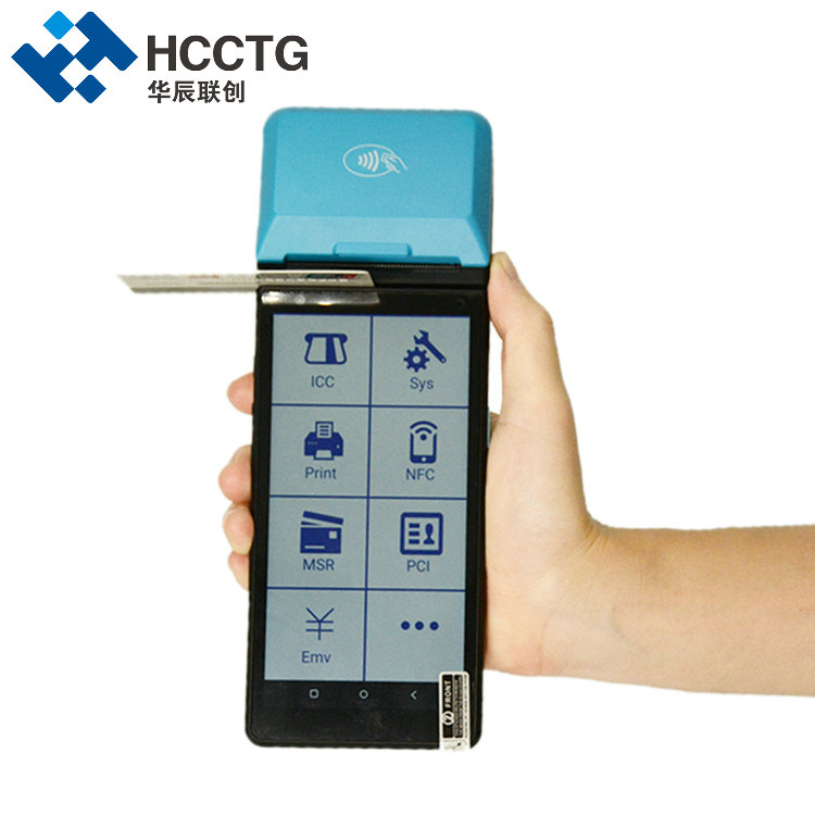 HCCTG GMS Android 11.0 EMV todo en uno sistema de pago móvil POS Machine Z500