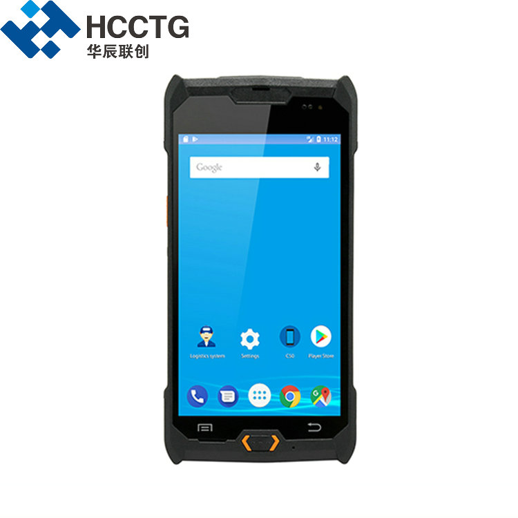 PDA portátil HCC NFC 4G Android 9.0 con escaneo de códigos de barras 2D C50 Plus