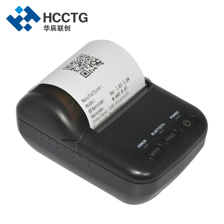 Impresora térmica portátil de código de barras USB Bluetooth 58 mm HCC-T12