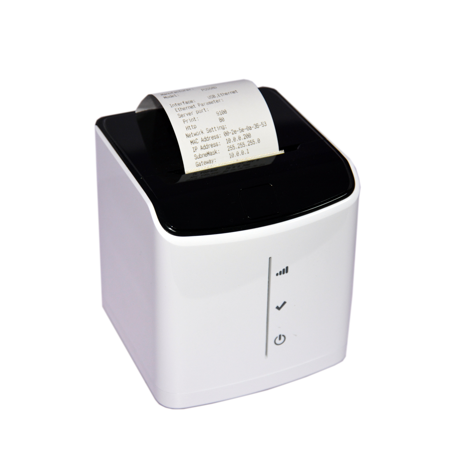 Impresora térmica de recibos con etiqueta de código de barras POS Qr, Ethernet, Bluetooth, SMS, 58mm, HCC-POS58D
