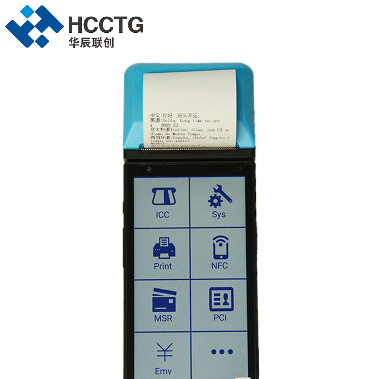 HCCTG GMS Android 11.0 EMV todo en uno sistema de pago móvil POS Machine Z500