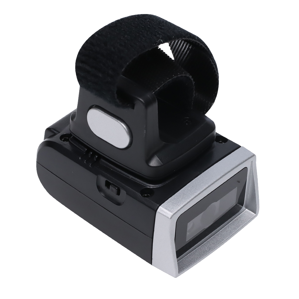 Mini escáner de código de barras QR 2D con anillo de dedo Bluetooth HS-S03