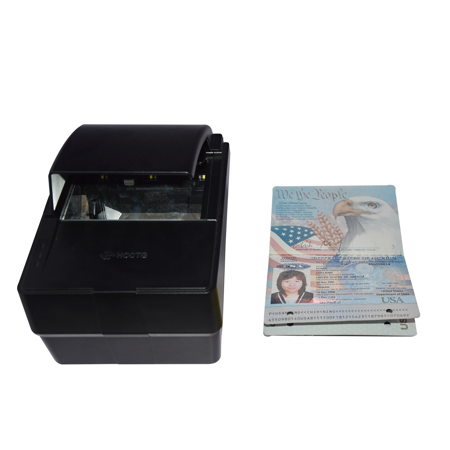 Lector de escáner de pasaporte OCR MRZ ISO14443 RFID máquina de pasaporte electrónico PPR100B