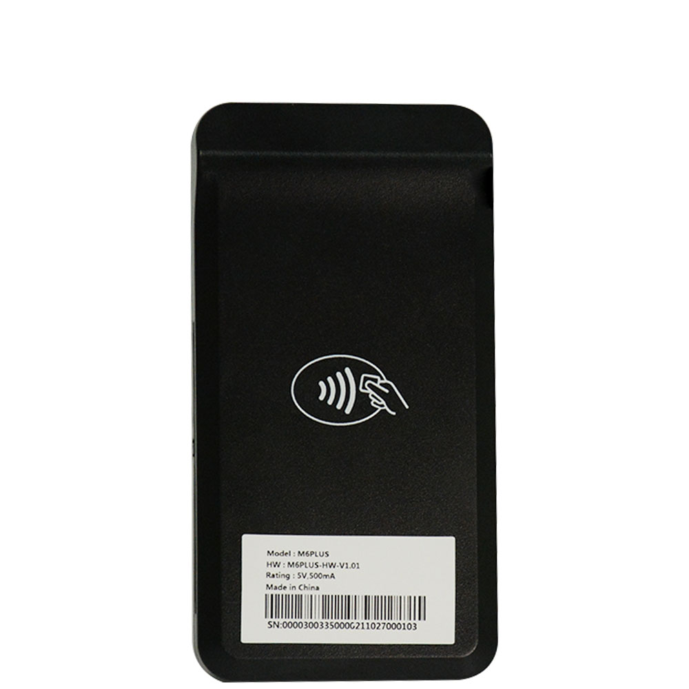 Terminal de pago inalámbrico móvil Android Mastercard Bluetooth WiFi Mini MPOS M6 PLUS