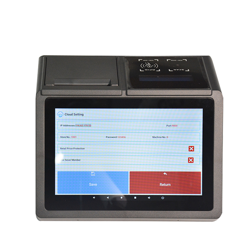 HCCTG Terminal POS de pantalla táctil Android 11 de escritorio NFC para empresas minoristas HCC-A1190