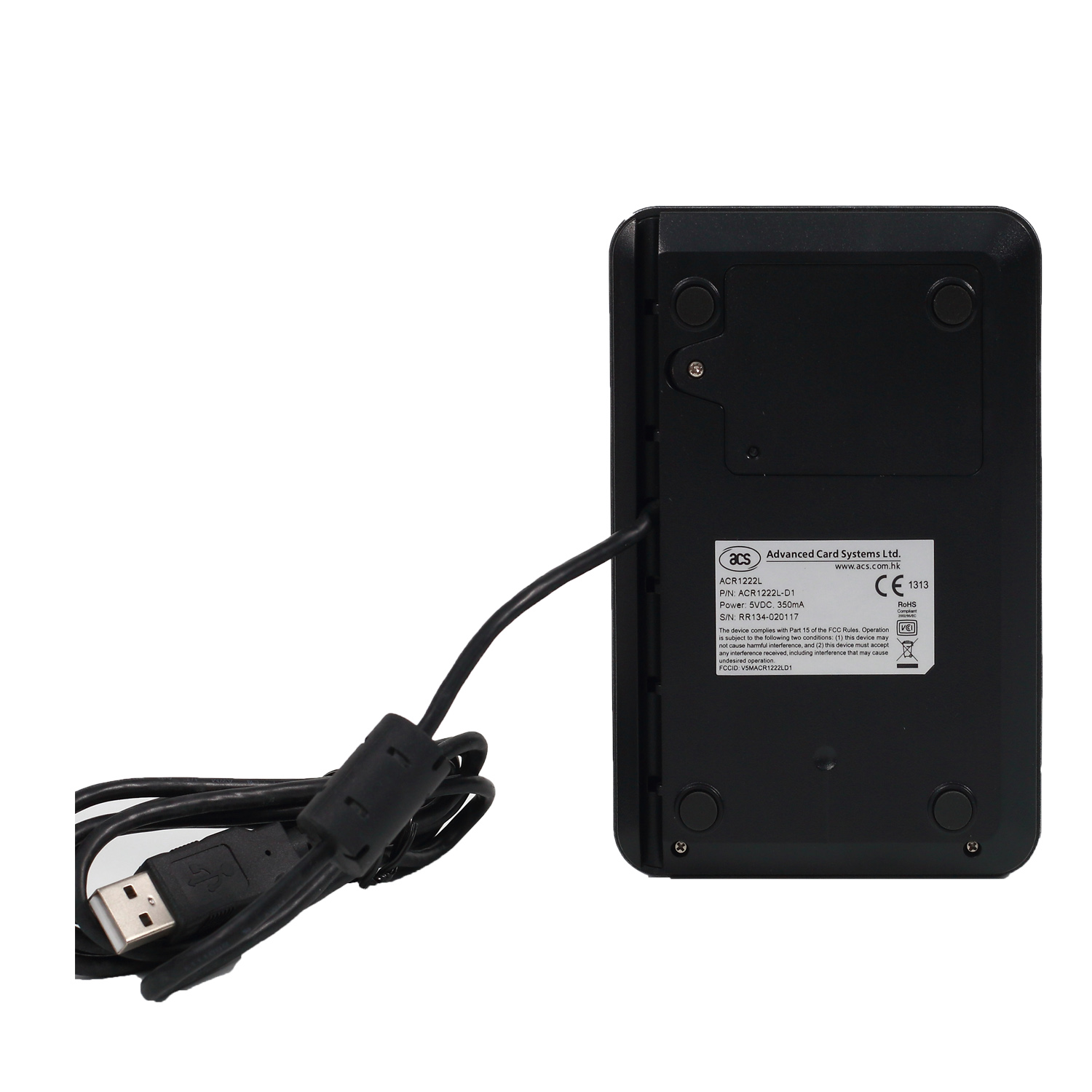 Lector NFC de tarjeta inteligente ISO14443 FELICA USB con pantalla LCD ACR1222L