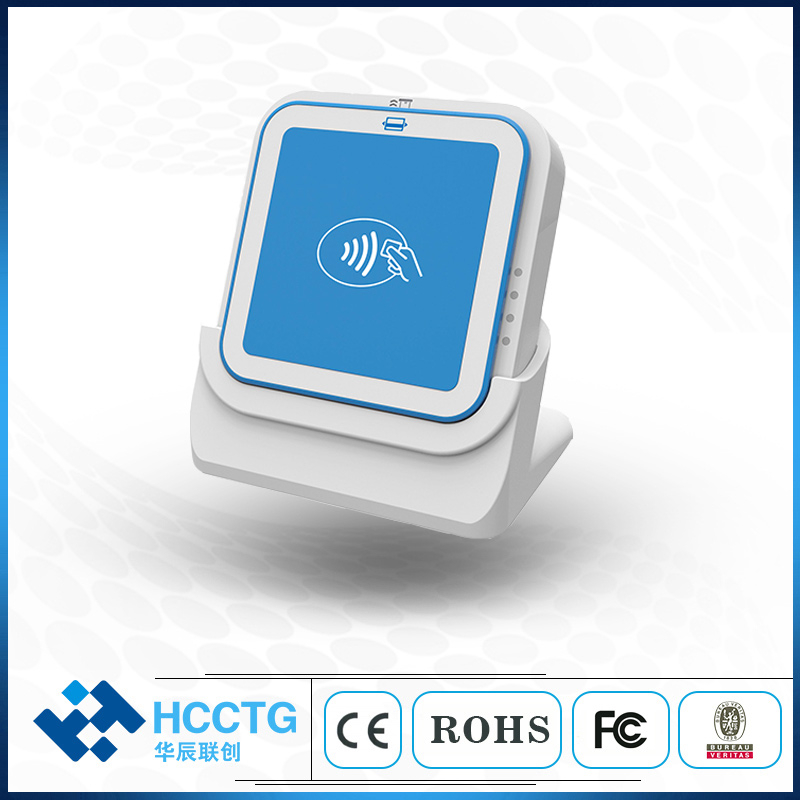 Lector de tarjetas magnéticas HCC Bluetooth IC y NFC MPOS para Android/IOS I9