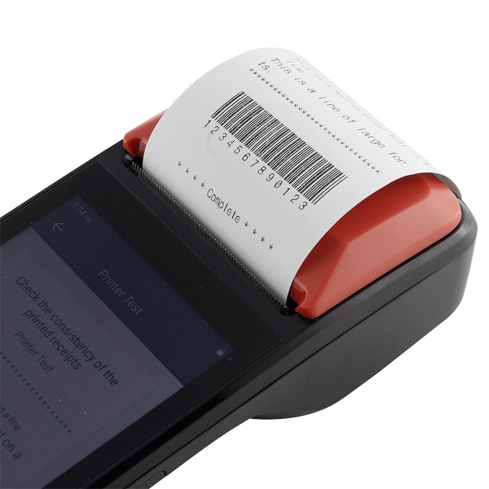 HCCTG Máquina POS inteligente portátil Android 11 NFC 4G con impresora R330P de 58 mm