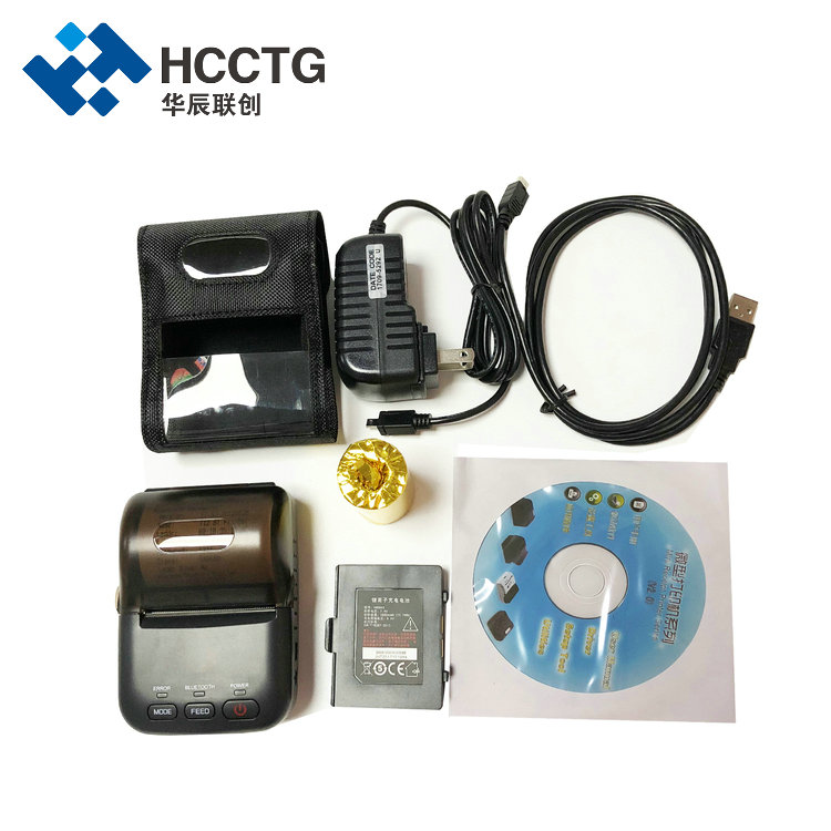 Impresora portátil térmica USB Bluetooth de 58 mm HCC-T12