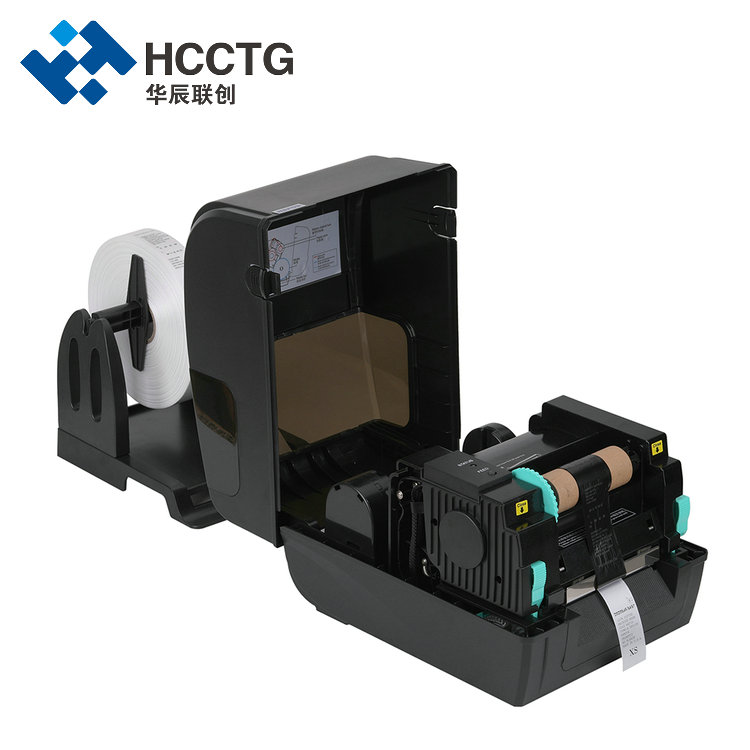 Impresora de etiquetas de transferencia térmica de cuidado de lavado térmico directo 1D/2D de 108 mm HCC-2054TA