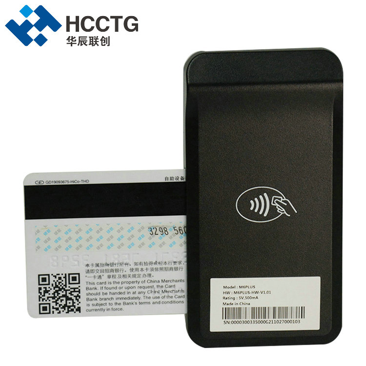 HCCTG Lector de Pago con Tarjeta Bluetooth 3 en 1 POS Móvil M6 PLUS