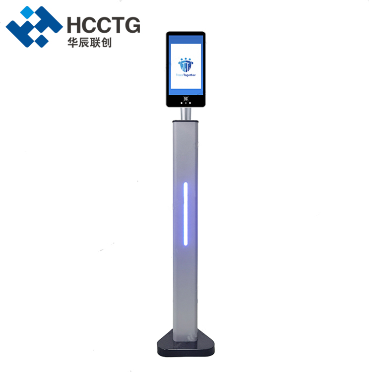 Bluetooth Control de acceso terminal de escaneo de código de salud de 8 pulgadas HS-610