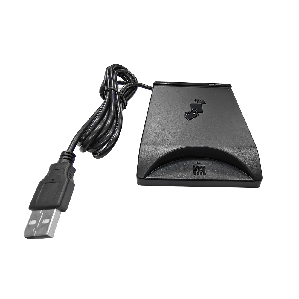 Lector de tarjetas inteligentes con y sin contacto todo en uno USB de interfaz dual DCR2100