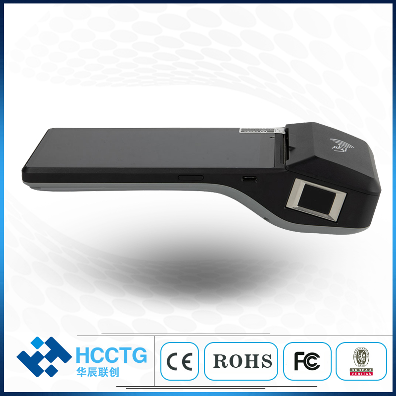 HCCTG Máquina POS Android 4G NFC de 6 pulgadas con impresora térmica de 58 mm Z300