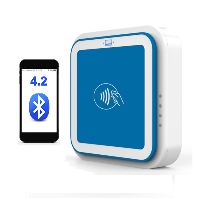 EMV L1 y L2 Bluetooth inalámbrico 13,56 mhz 3 en 1 lector de tarjetas móvil MPOS I9