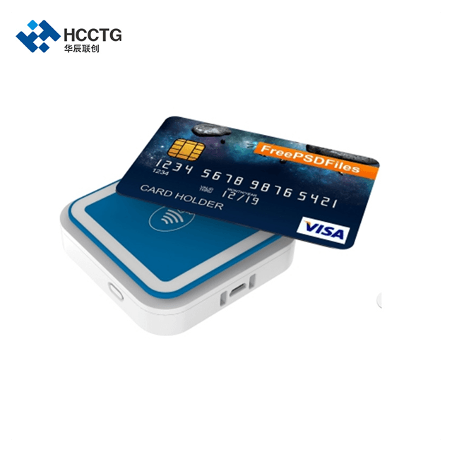 HCCTG PCI EMV Bluetooth 3 en 1 Lector de tarjetas de crédito NFC móvil inteligente MPOS I9