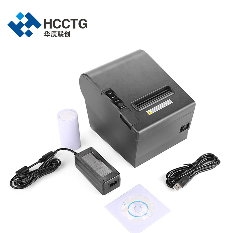 Impresora térmica de recibos WiFi + Bluetooth de 80 mm con cortador POS802