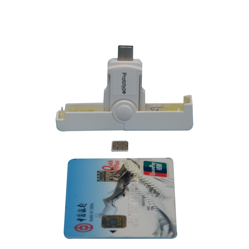 Lector de tarjetas inteligentes de contacto ISO/IEC 7816 USB tipo C EMV DCR38-UC
