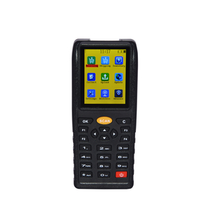 Escáner de código de barras PDA, recopilador de datos de inventario inalámbrico portátil de 72MHz, HS-E7