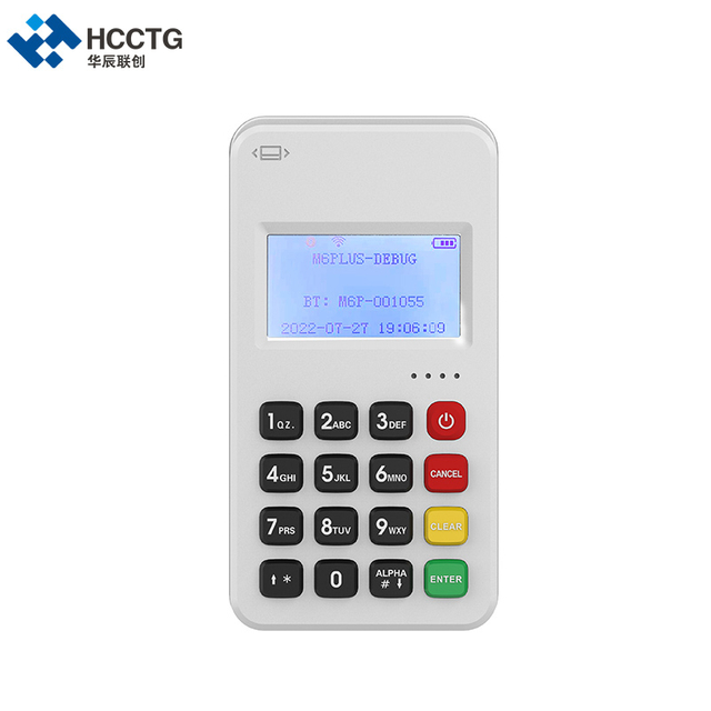 HCCTG Lector de tarjetas Bluetooth+WiFi Máquina de pago móvil MPOS M6 PLUS