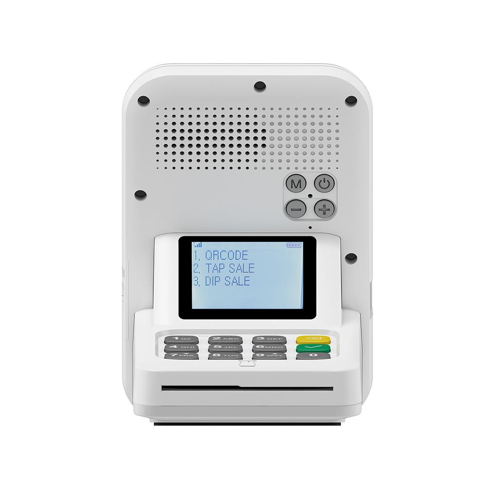 Caja de sonido de pago de escritorio de código de barras 2D de pantalla LCD de 3.5 pulgadas para la cantidad de confirmación de audio Pantalla Z40