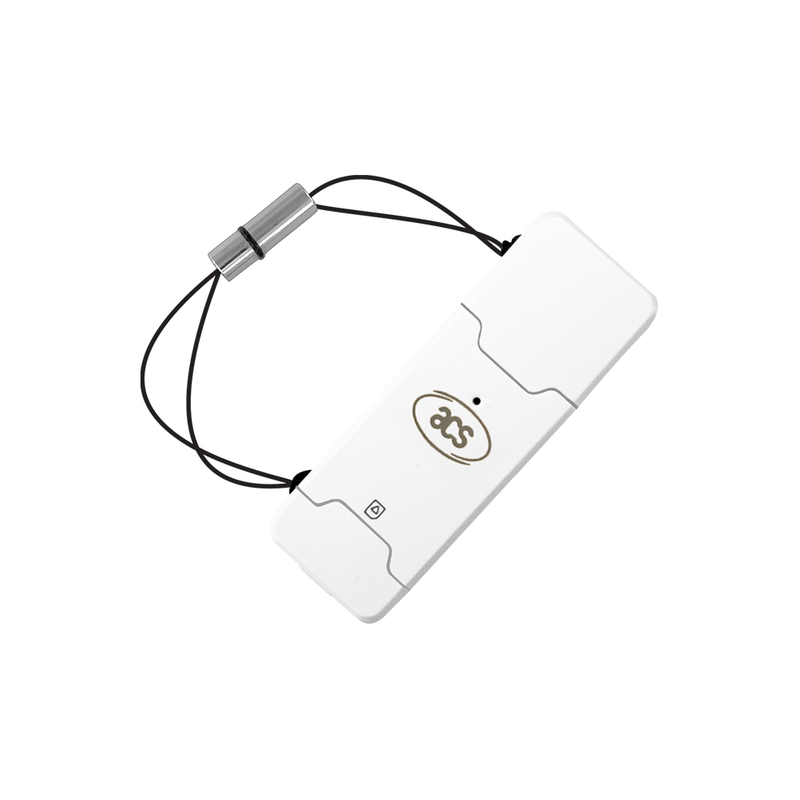 Lector de tarjetas inteligentes de contacto USB portátil tamaño SIM ACR40T