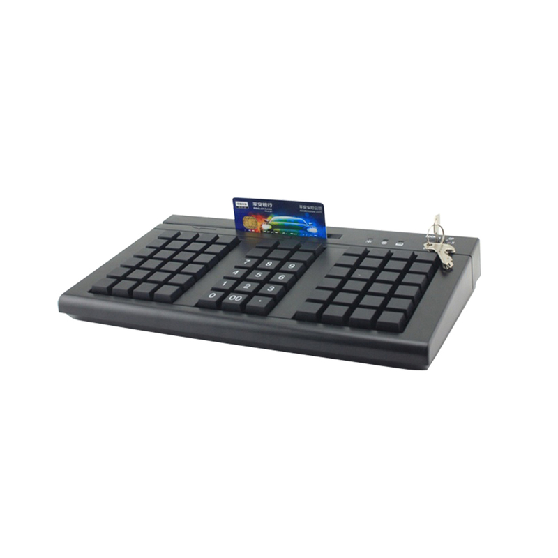 Interfaz USB PS/2 del teclado programable POS de 66 teclas con MSR KB66M 