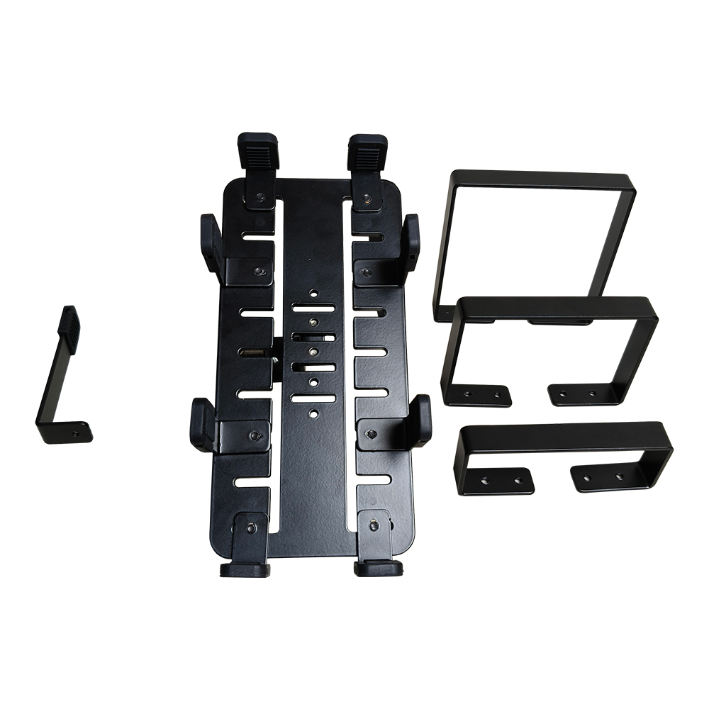 Black ajustable rango de inclinación de escritorio de escritorio soporte de caja de caja de poste de poste de metal POS-H2