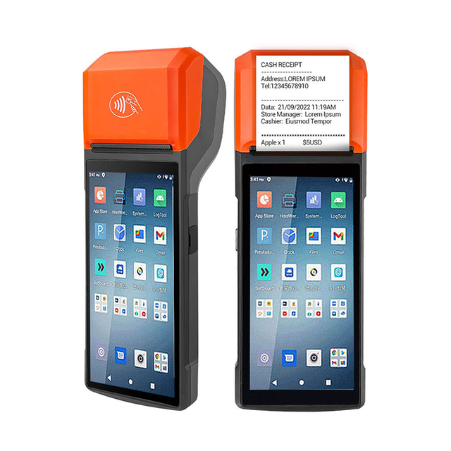 HCCTG Terminal Móvil Inteligente NFC GPS 4G Android 13 con Impresora 58mm R330 Pro