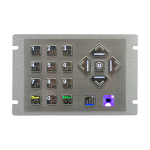 Teclado POS de navegación de Audio programable con retroiluminación ajustable para quiosco ATM AKB20