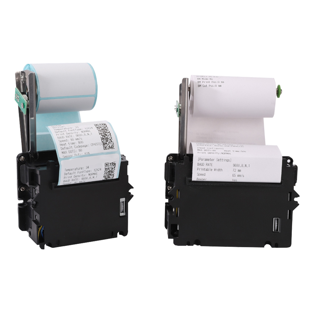 Etiqueta termal de la ayuda de la impresora del quiosco de los boletos del quiosco de 2 pulgadas 58m m/papel dual HCC-K25 del recibo