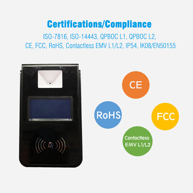 HCCTG Sistema Linux 4.9 GPS Unionpay EMV Validador de bus inteligente P18-L2 de 4,3 pulgadas