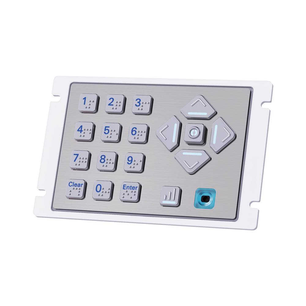 Teclado POS de navegación de Audio programable con retroiluminación ajustable para quiosco ATM AKB20