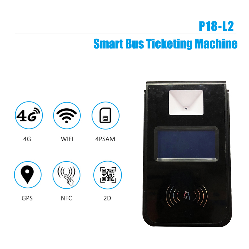 HCCTG Sistema Linux 4.9 GPS Unionpay EMV Validador de bus inteligente P18-L2 de 4,3 pulgadas