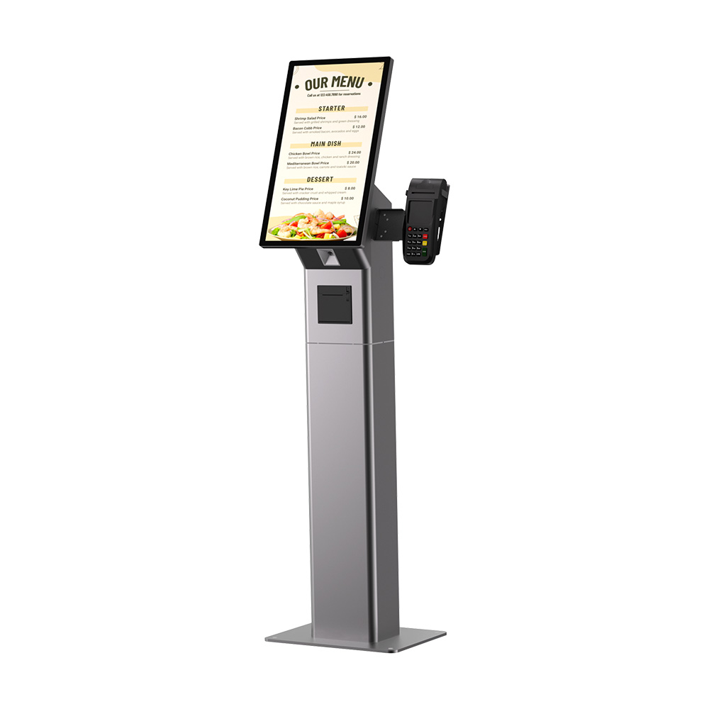 Máquina de quiosco de autopago y pedidos con pantalla LCD táctil de 21,5 pulgadas para centro comercial HSK-KA21 (HSK-KW21)