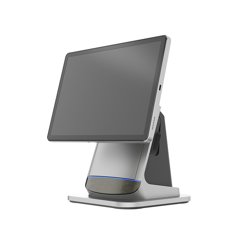 Tableta terminal POS Android 14 de 10,95 pulgadas con base de impresora de escritorio/80 mm NFC GPS HX-100