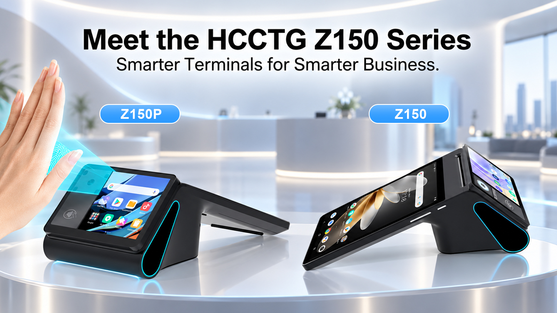 Terminal POS biométrico con impresión de palma y vena de palma Z150P