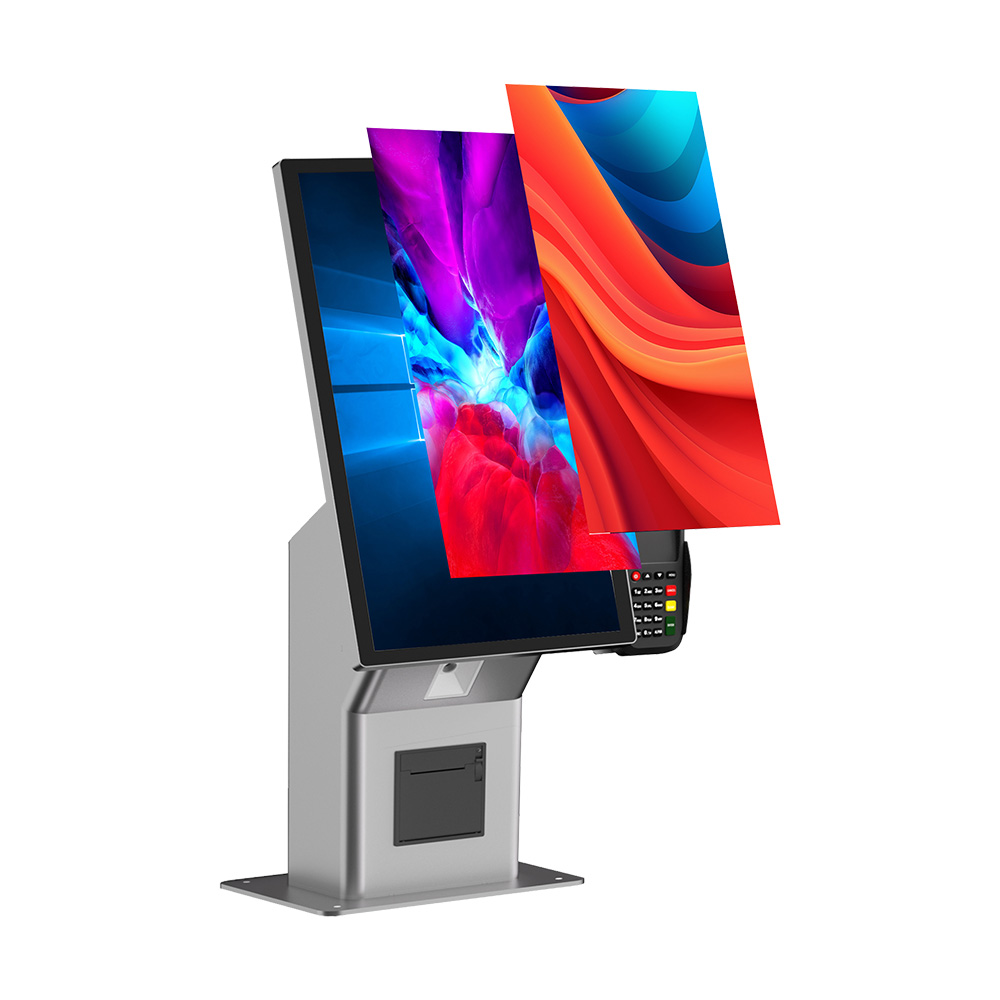 Máquina de quiosco de autopago y pedidos con pantalla LCD táctil de 21,5 pulgadas para centro comercial HSK-KA21 (HSK-KW21)