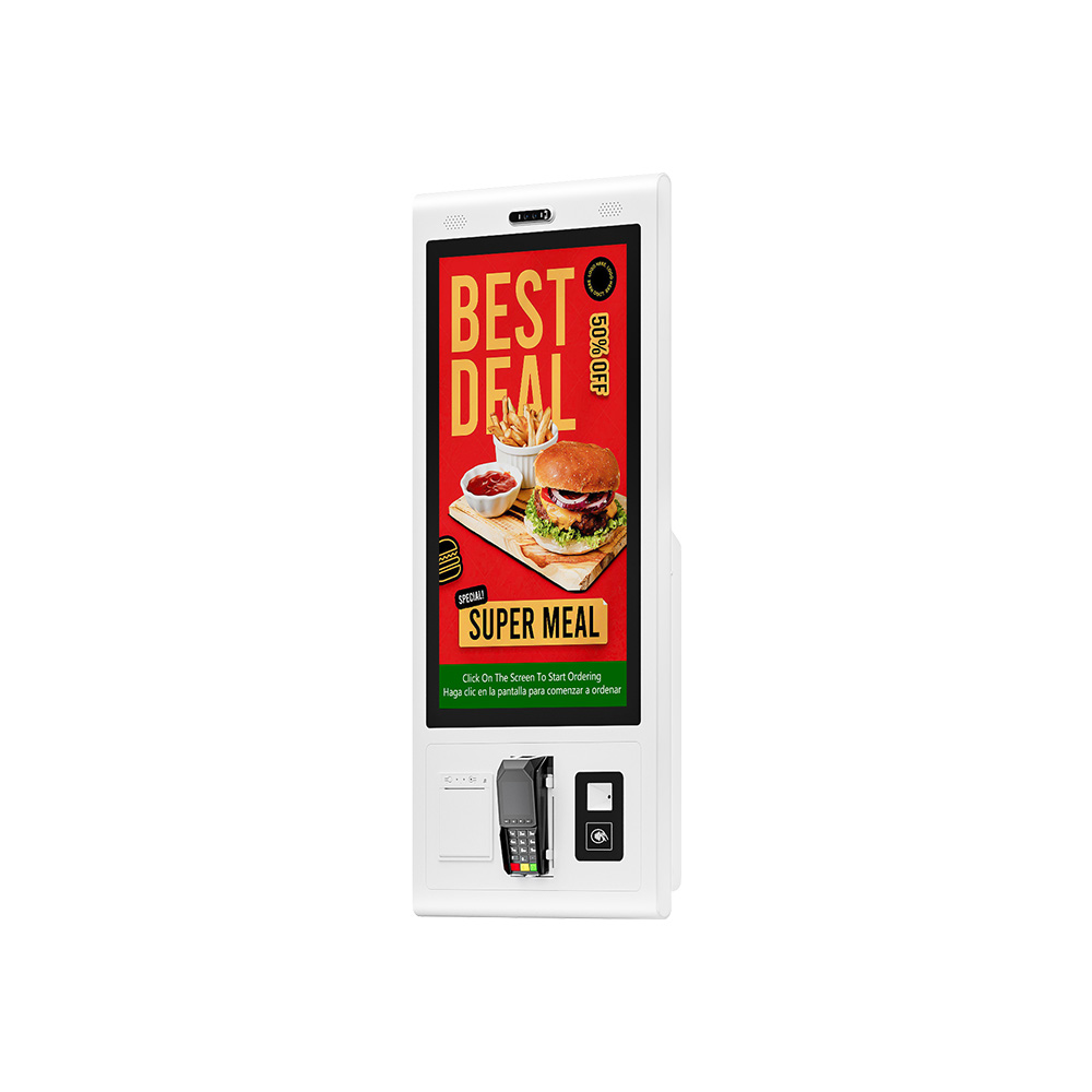 Terminal de supermercado con sistema operativo Android/Windows, pantalla de pago, quiosco de pedidos automáticos HSK-TA21 (HSK-TW21)