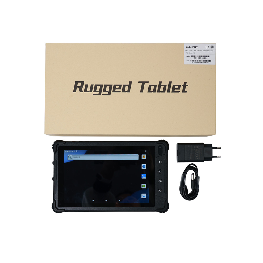 Tableta robusta montada en vehículo Android 14 de 8 pulgadas para gestión de flotas con 4G LTE y GPS V82T