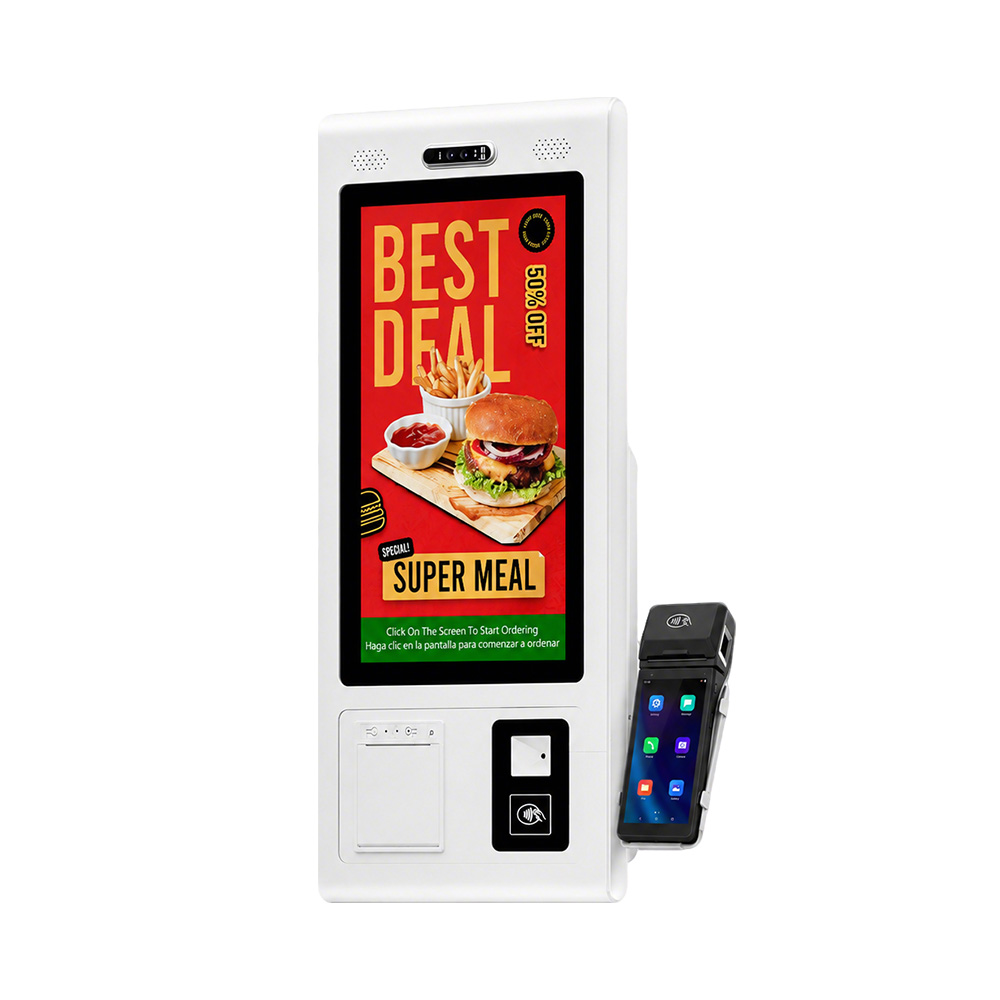 Terminal de supermercado con sistema operativo Android/Windows, pantalla de pago, quiosco de pedidos automáticos HSK-TA21 (HSK-TW21)