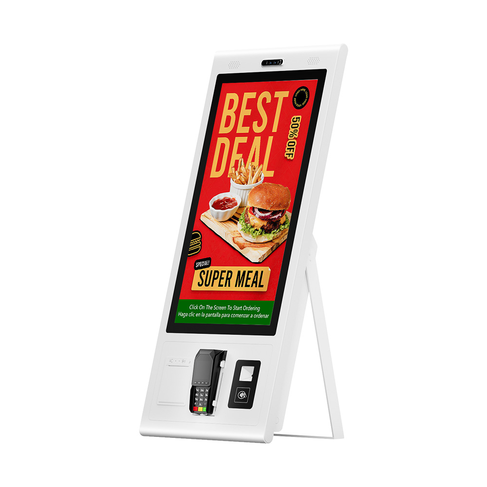 Terminal de supermercado con sistema operativo Android/Windows, pantalla de pago, quiosco de pedidos automáticos HSK-TA21 (HSK-TW21)
